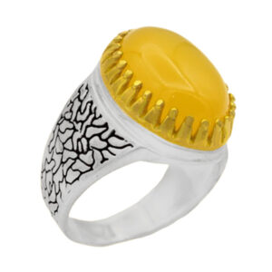 Sharaf Al Shams silver men’s ring with desert design