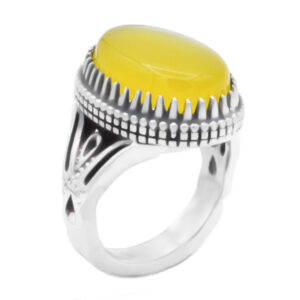 Sharaf Al Shams silver men’s ring with Sardar Delha design + engraving