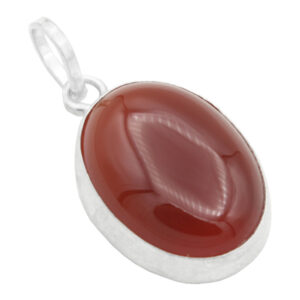 Women’s and men’s silver red agate necklace, Mahziar design + amulet of Imam Javad (AS) + Torbat of Imam Hossein (AS)