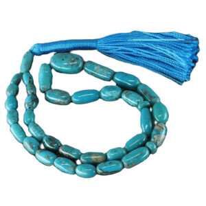 Real Nishaburi turquoise (feroza) Tasbih rosary with 33 beads