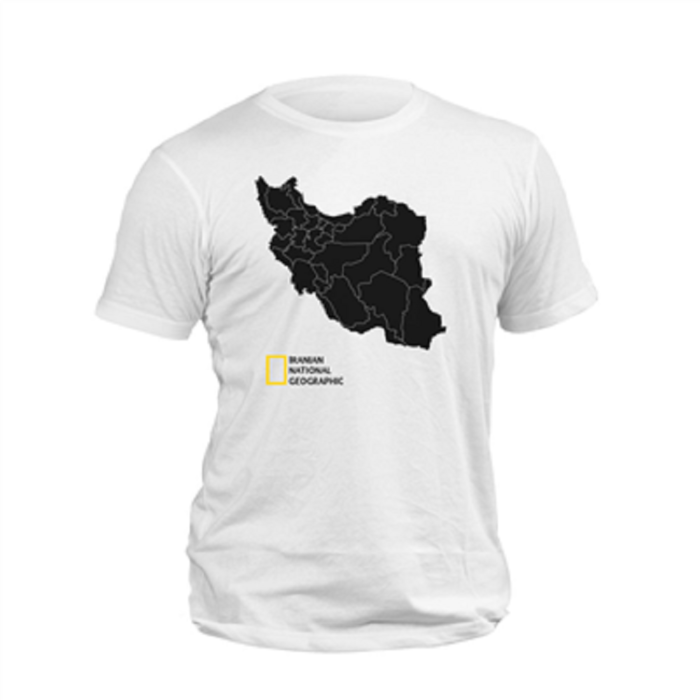 “Map of Iran” T-Shirt in 5 Colors, Short Sleeve, Unisex, 100% Cotton , Persian Design