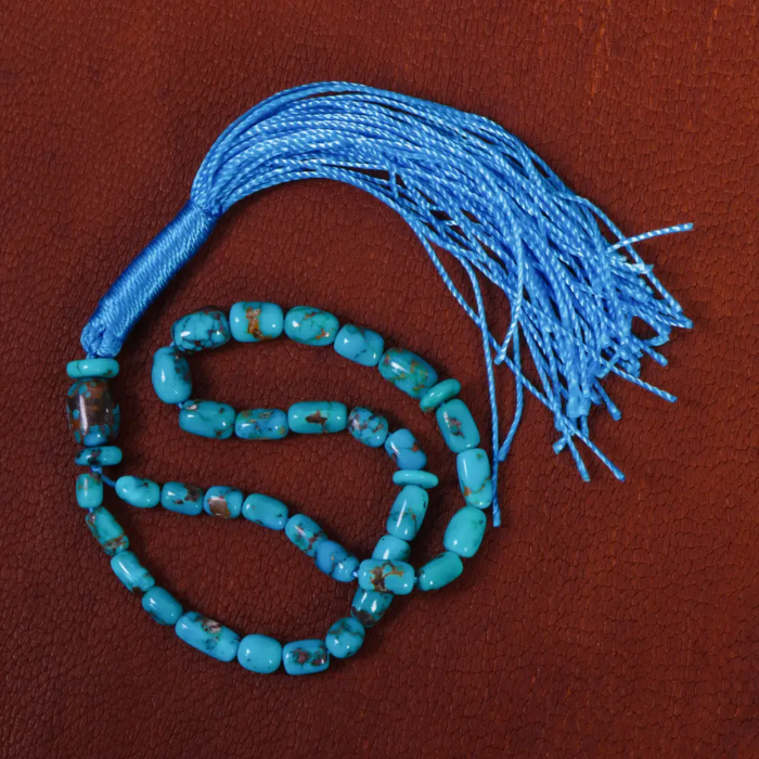 Real Quality Crafted Turquoise (Feroza) Tasbih with 33 beads