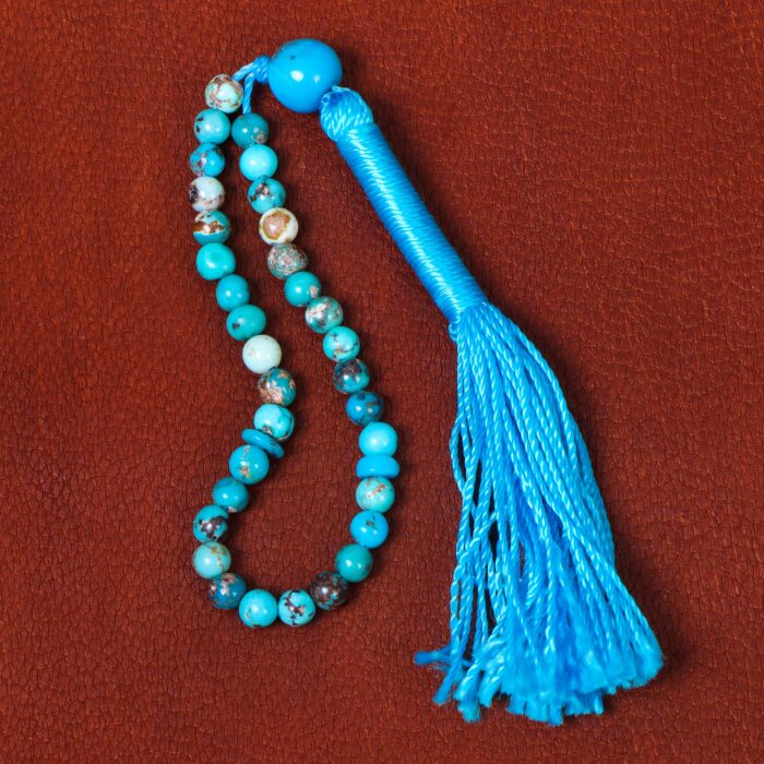 Real Crafted Devotion Turquoise Prayer Beads, 33 beads