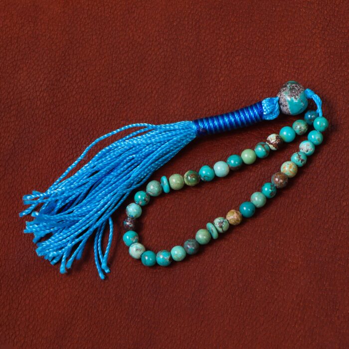 Original Stone Turquoise (feroza) Tasbeeh Craft, 33 beads