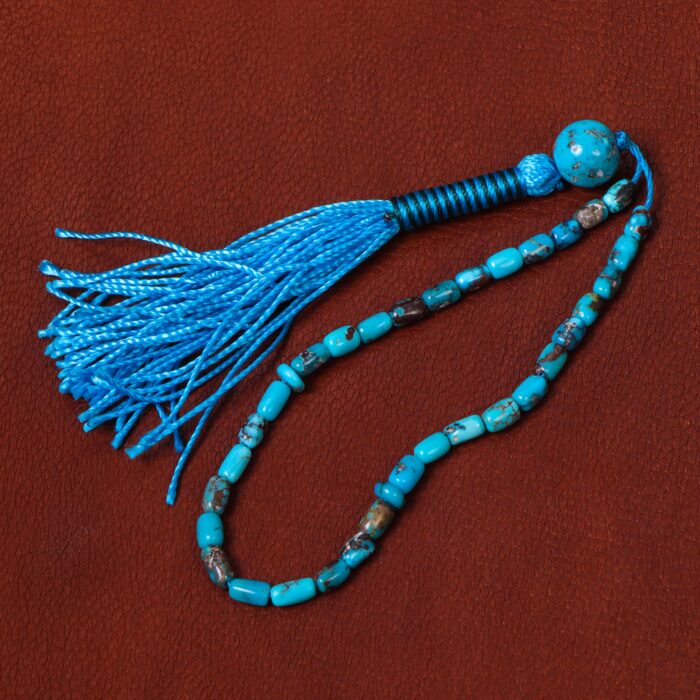 Natural Elegance Turquoise (feroza) Tasbih Prayer, 33 beads