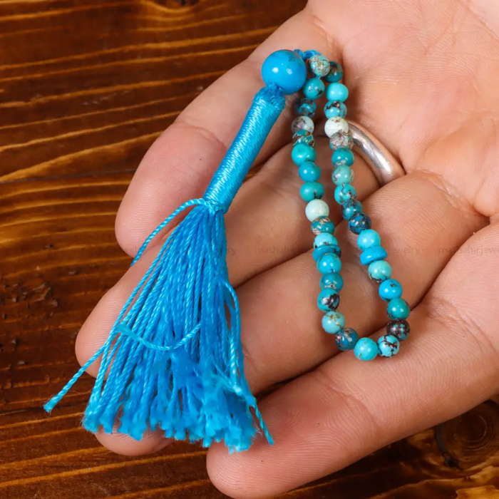 Real Crafted Devotion Turquoise Prayer Beads, 33 beads