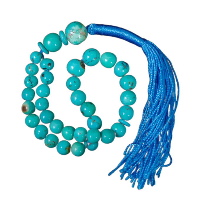 Real Handmade Harmony Turquoise Tasbih with 33 beads