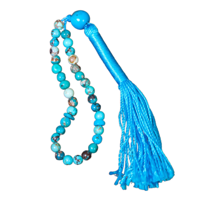 Real Crafted Devotion Turquoise Prayer Beads, 33 beads