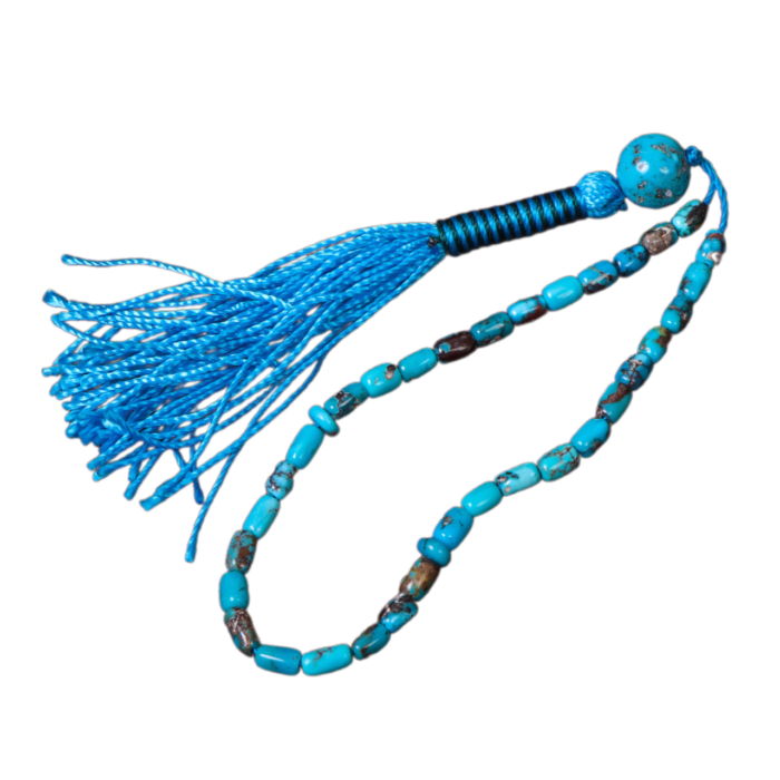 Natural Elegance Turquoise (feroza) Tasbih Prayer, 33 beads