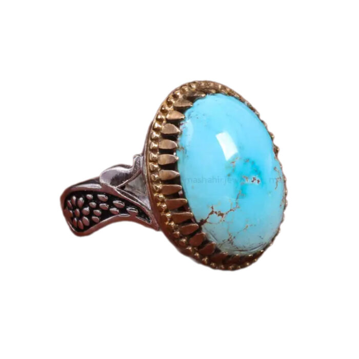 Exclusive Nishaburi Turquoise Men’s Silver Band