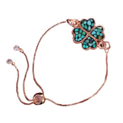 Turquoise Copper Bracelet Harmony, Feroza Gemstone