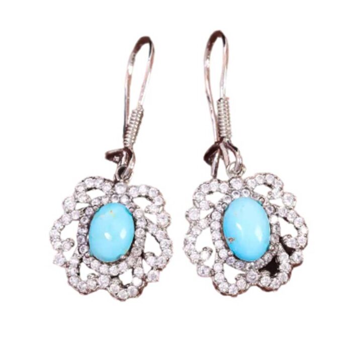 Eternal Real Turquoise Gemstone Earrings for Her