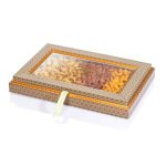 Khatam Design Gift Basket with 3 Nut Kernel by Ajil Hosseini