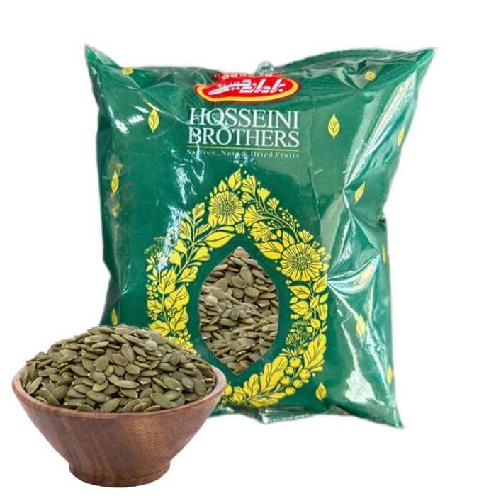 Premium Quality: Finest selection of raw shelled pumpkin seeds. Pure Flavor: Authentic and natural taste with a satisfying crunch. Nutrient-Dense: High in protein, healthy fats, vitamins, and minerals. Versatile Use: Perfect for snacking, baking, and culinary creations. Generous Amount: Available in a 1kg package for multiple uses. Fresh and Natural: Carefully processed to maintain maximum freshness and natural taste. Healthy Snack: Ideal for those seeking a nutritious and delicious option. Recipe Enhancer: Adds depth, texture, and flavor to your dishes. Sustainably Sourced: Harvested from the best farms. I hope you find this helpful! If you need any further details or adju