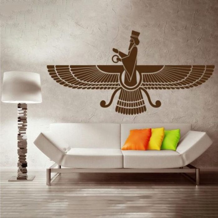 Farvahar Persepolis Wall Sticker for Ancient Persian Elegance