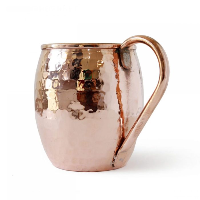 Handcrafted Copper Mug with Silver Welded Handle