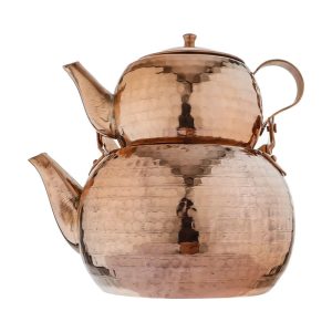 Handcrafted Copper Tea Kettle and Teapot Set